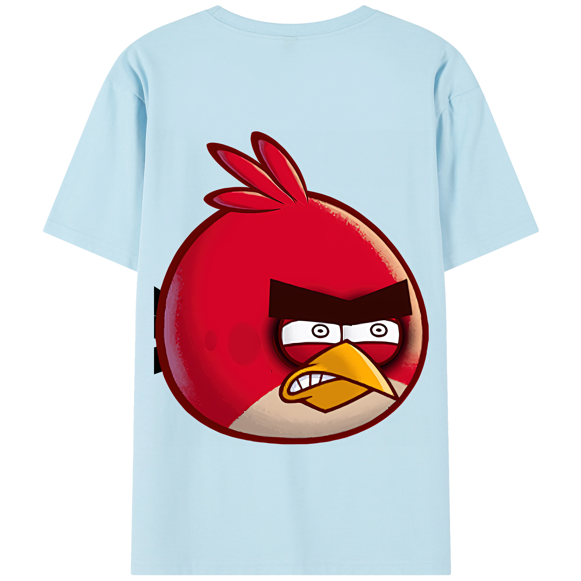 （画像用） Angry Birds アングリーバード 綿100％半袖Tシャツ（背面プリント）